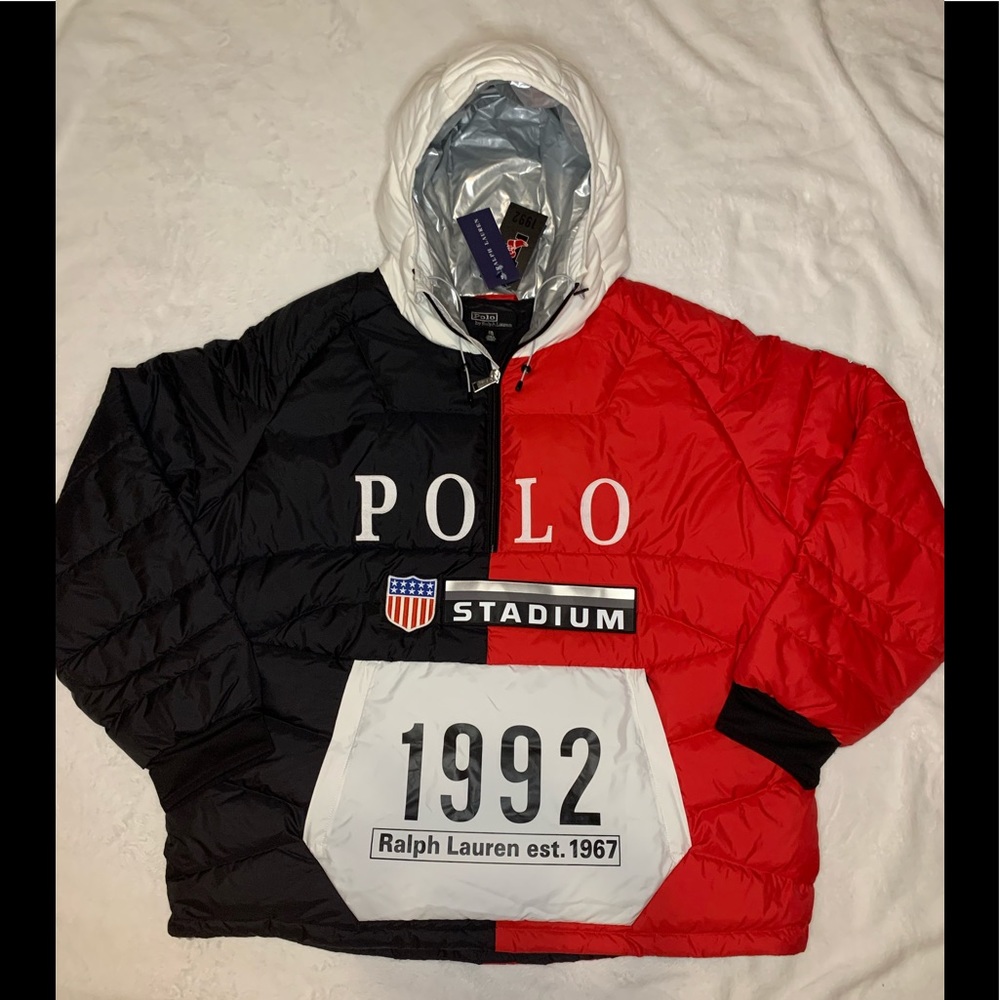 Rare Limited Edition Polo Ralph Lauren 1992 Stadium Puffer Down Jacket XXL NWT